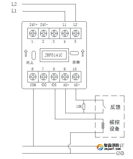 JBF5141C無源輸出接線圖