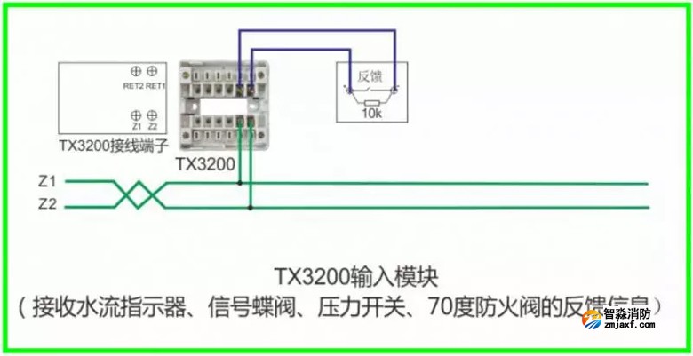 泰和安火災報警產品接線示意圖