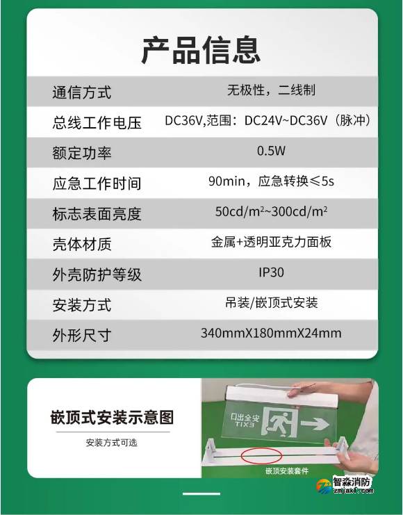 泰和安消防應急燈產品信息