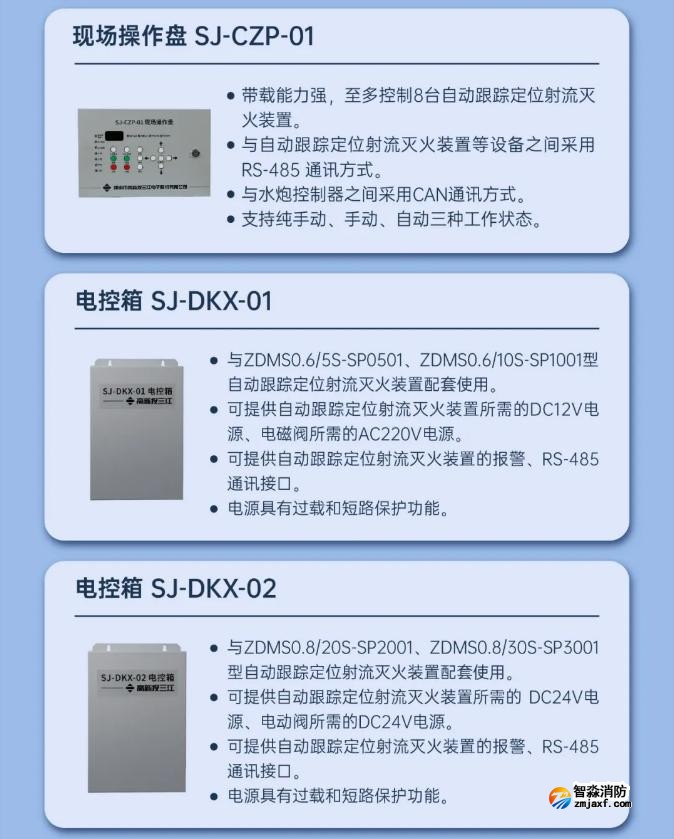三江自動跟蹤定位射流滅火系統產品