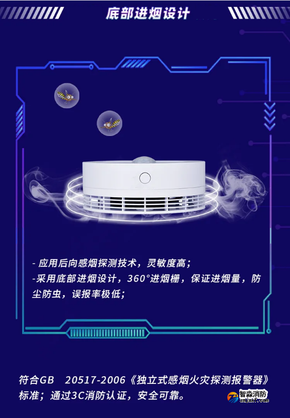 賦安智能煙感 帶人體紅外監(jiān)測FS3036產(chǎn)品設(shè)計