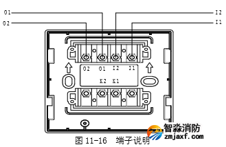  J-SAB-F-TX6142 手動(dòng)火災(zāi)報(bào)警按鈕接線端子圖說明
