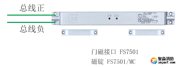 FS7501門磁接口接線圖