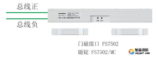 FS7502門磁接口接線圖